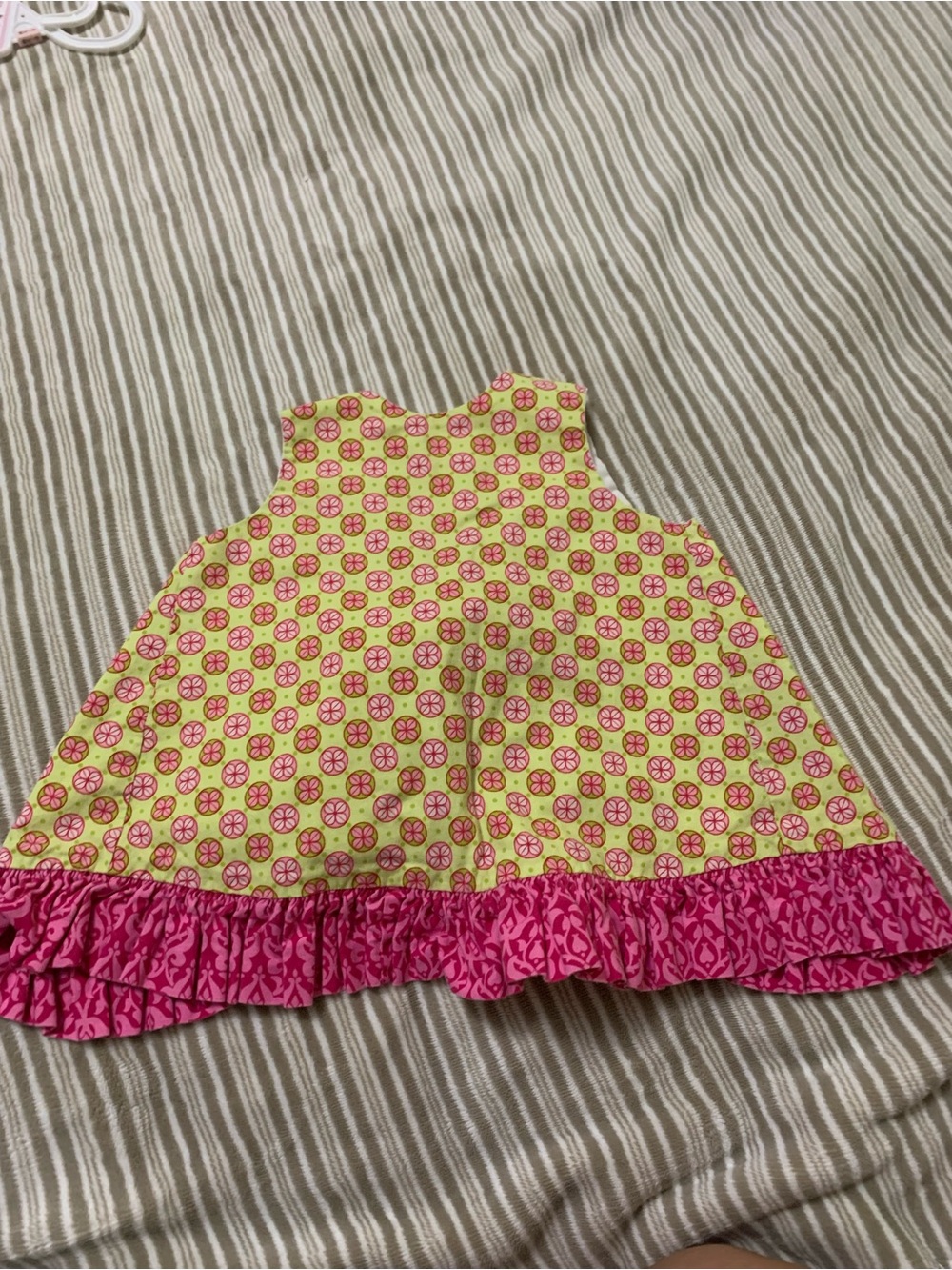 Pink & Lime Ruffled Halter Top - Picture 2 of 5